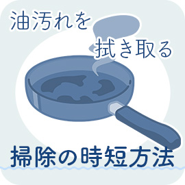 フライパンについた油汚れのイメージ画像